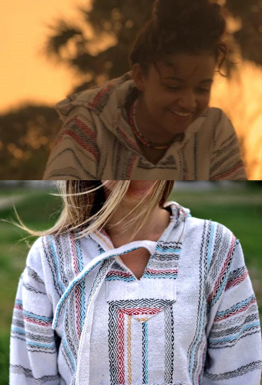 Kiara Carrera Outer Banks Striped Baja Hoodie