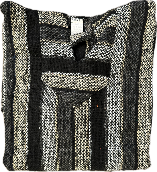 Green Baja Serape Hoodie Dress