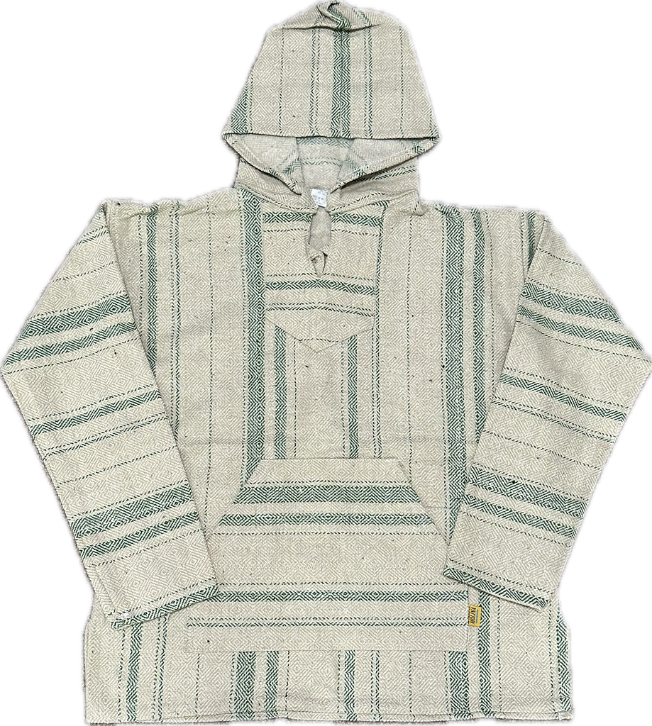 Baja Hoodie - Tan/Green