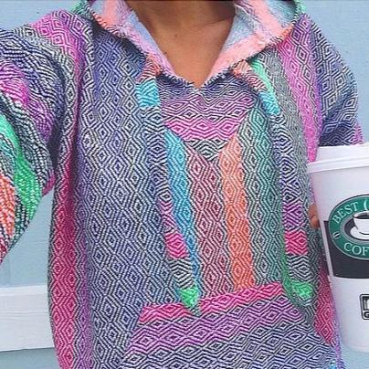 Baja Hoodie - Multi Rainbow