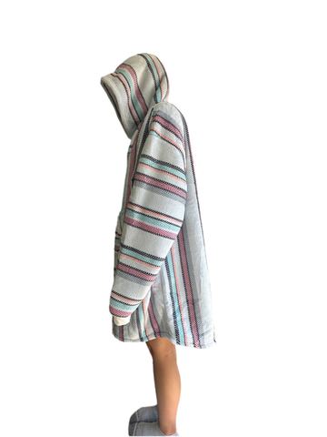 Oversized Blanket Hoodie Sherpa Lined Baja - Gringo